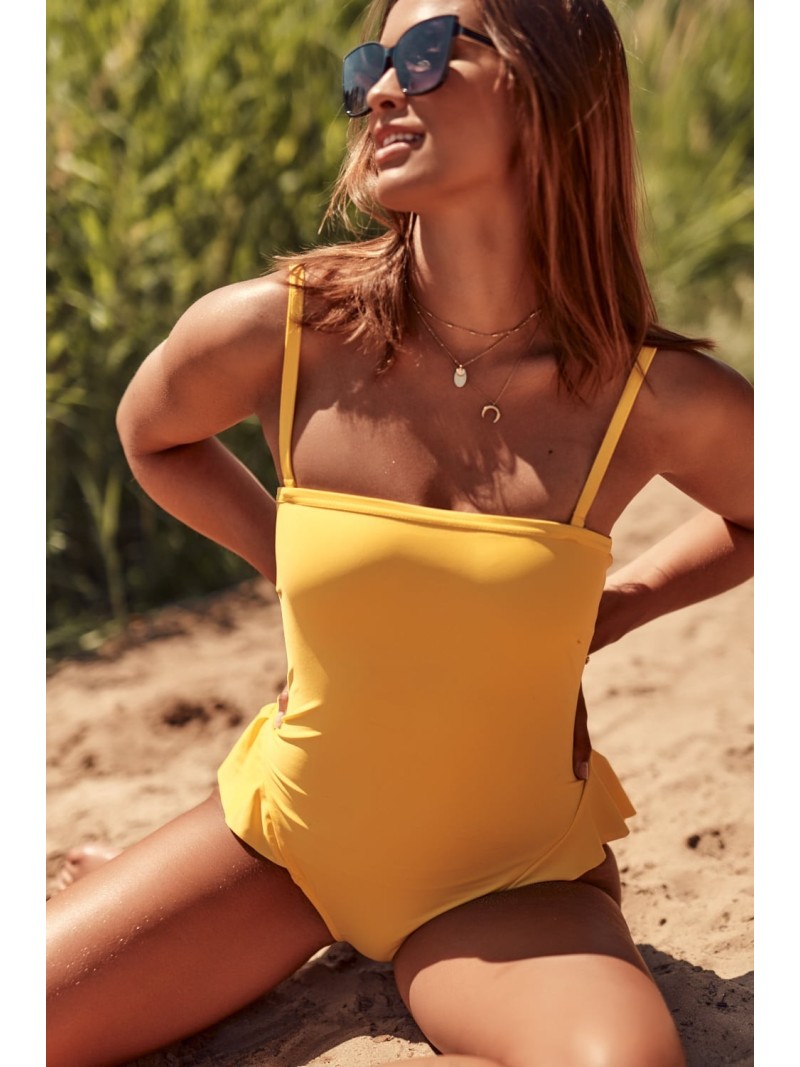 Yellow ruffled swimsuit K16 - Online store - Boutique